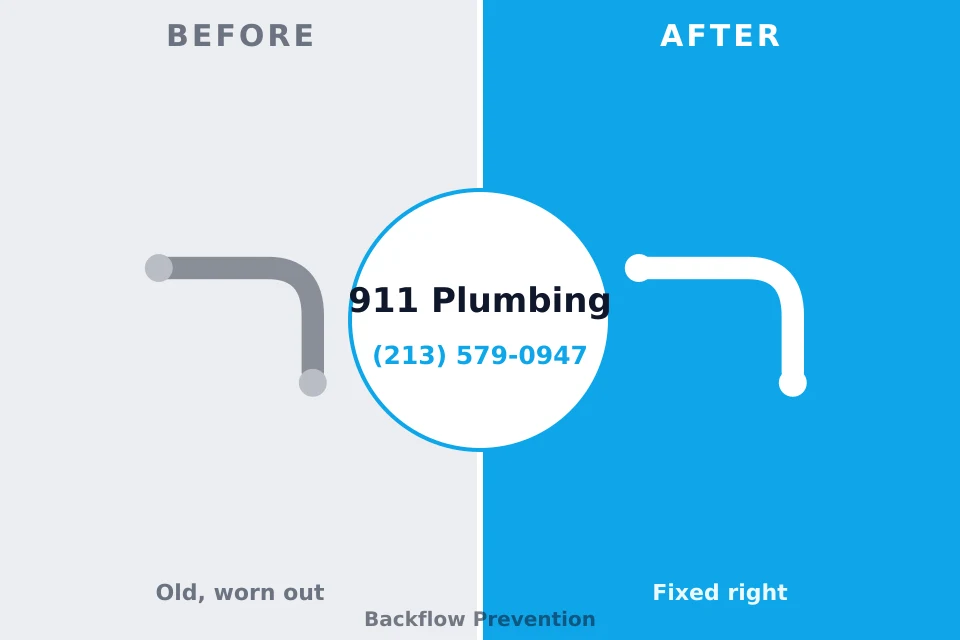 Before and after: plumbing repair Lynnwood, WA